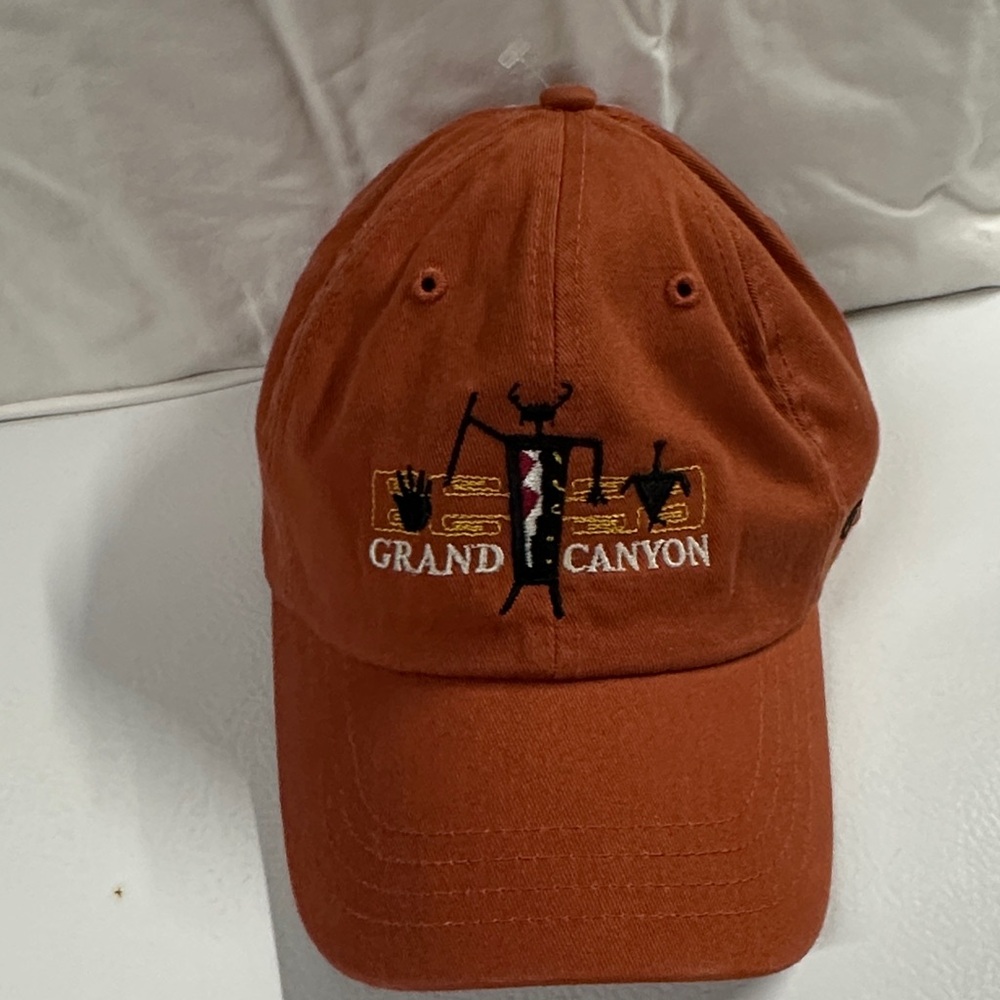 NWT Vintage 1990s Grand Canyon Navajo Nation Embroidered Rust Baseball Cap-